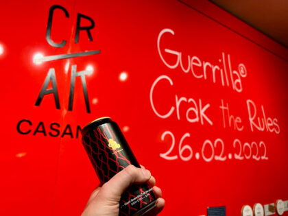 Evento Guerrilla® Crak the Rules 2022 - red wall Crak Casana 26.02.2022